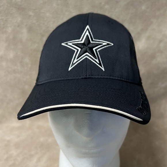 Reebok Black Dallas Cowboys NFL Onfield Fitted Hat/ Cap Size OS - Picture 1 of 8